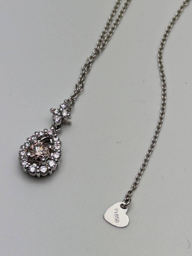 天然ピンクダイヤモンドネックレス 鑑定書付き ☆SALE☆ピンクダイヤ