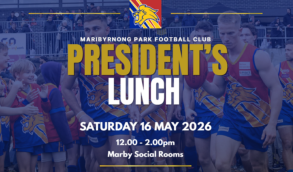 2026 Maribyrnong Park President's Lunch