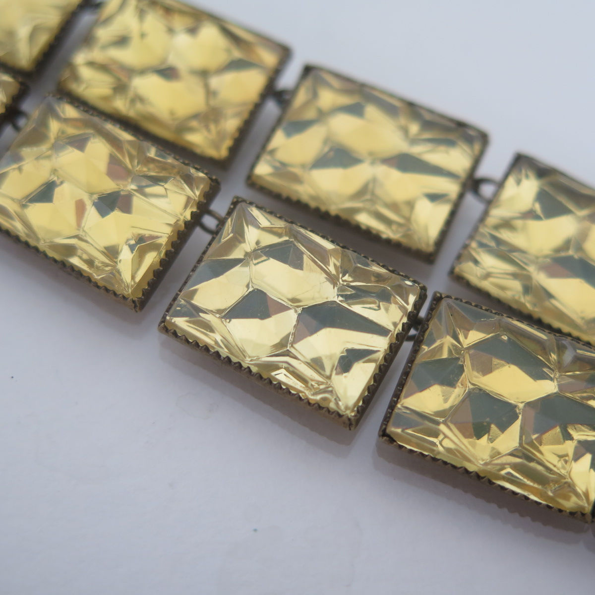 Vintage Art Deco Czech Glass Vauxhall Necklace