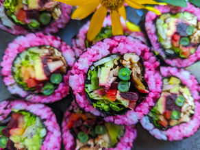 03.10 WS memories & Vegan Sushi with pineapple tofu