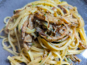 Oyster mushroom pasta