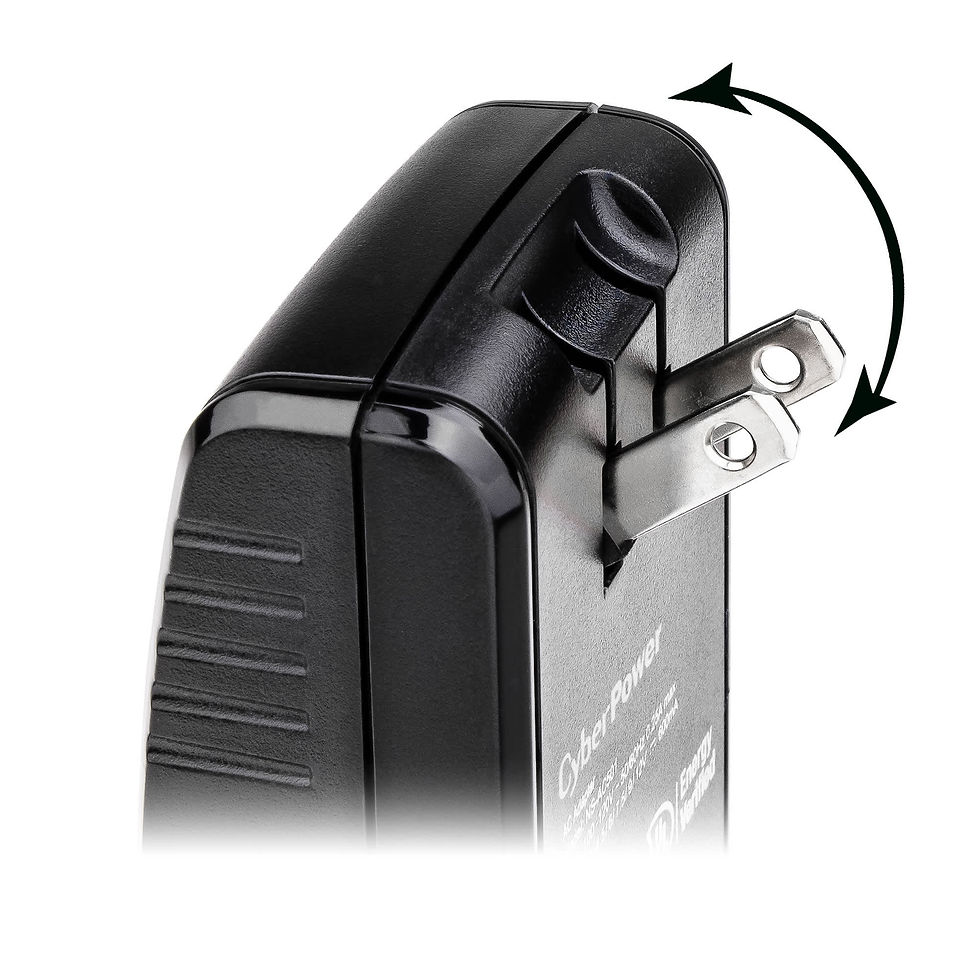 Thumbnail: CPUAC1U1300 Universal Power Adapter 3 -12 Volt / 1300mA with Folding AC Plug an