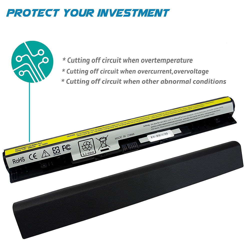 Thumbnail: New 2200mAH Laptop Battery for Lenovo IdeaPad G400S G405S G510S G500S G505S G51