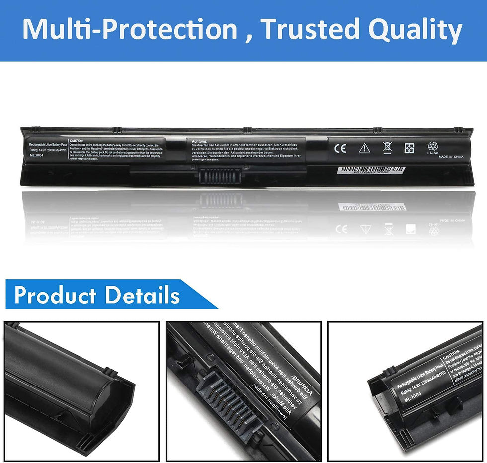 Thumbnail: 800049-001 KI04 Laptop Battery for HP Pavilion 17-G 15-AB 14-AB Series 17-g121w