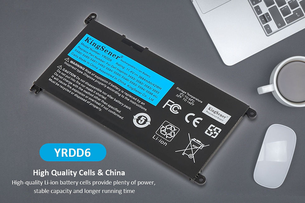 Thumbnail: YRDD6 Laptop Battery for Dell Inspiron 5480 5481 5485