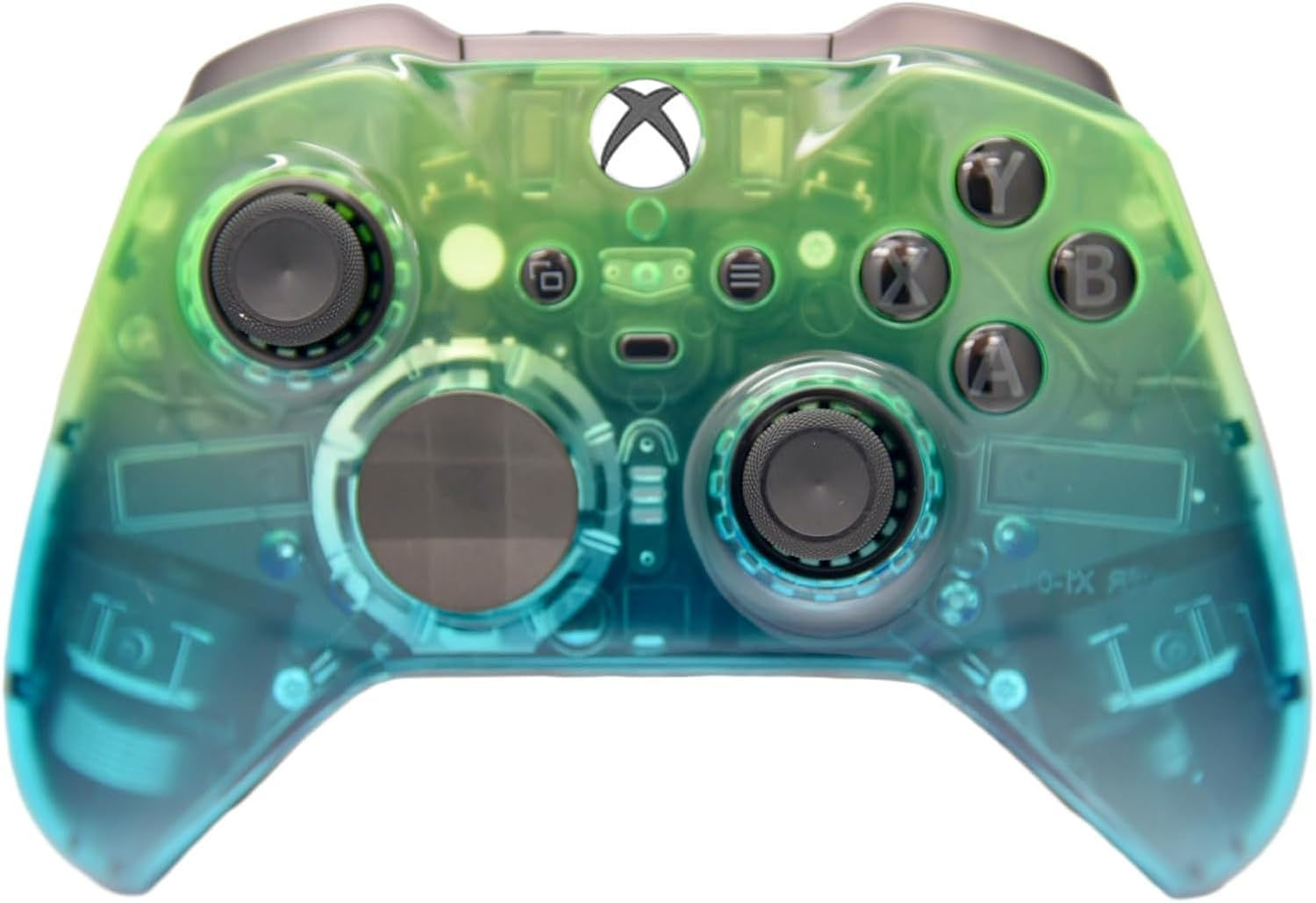 Elite 2 Custom Controller for PC, Windows 10+ Series X/S & One (Clear Green & Bl