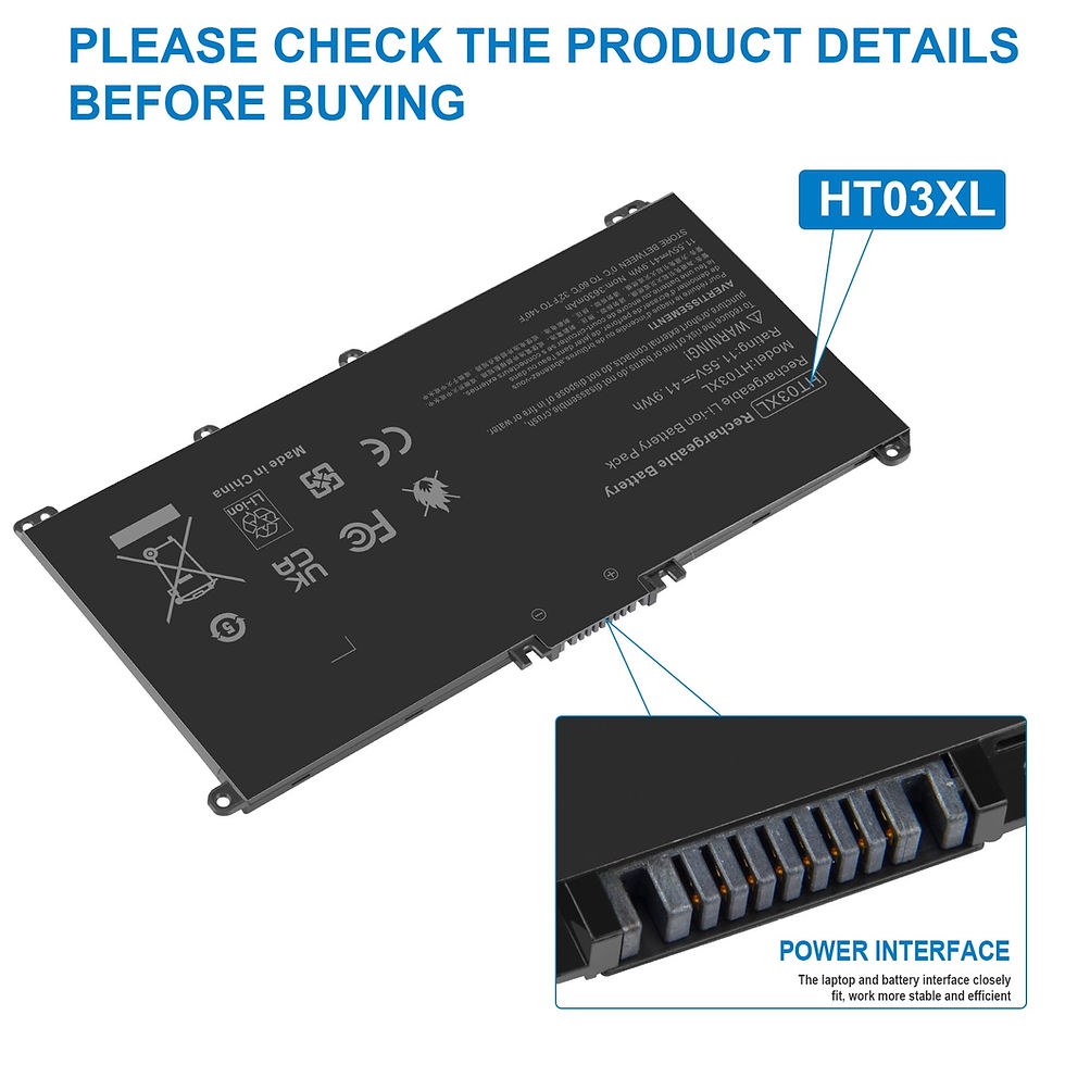 Thumbnail: HT03XL L11119-855 Laptop Battery for HP Pavilion 14-CE 14-CF 14-DF 15-CS 15-DA 