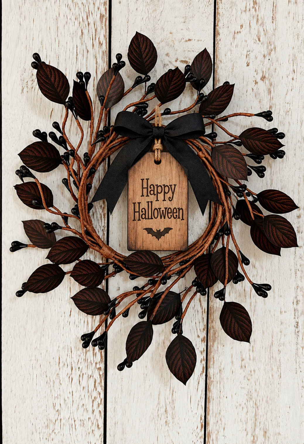 Guirlanda Folhas - Happy Halloween