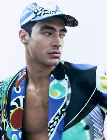 Giuseppe Futia Italian male model Moschino menswear collaboration fashion photography Eddie Blagbrough London photographer