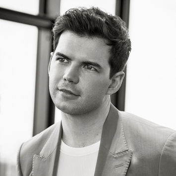 Luke Newton Bridgerton actor menswear editorial fashion photography Eddie Blagbrough London photographer 