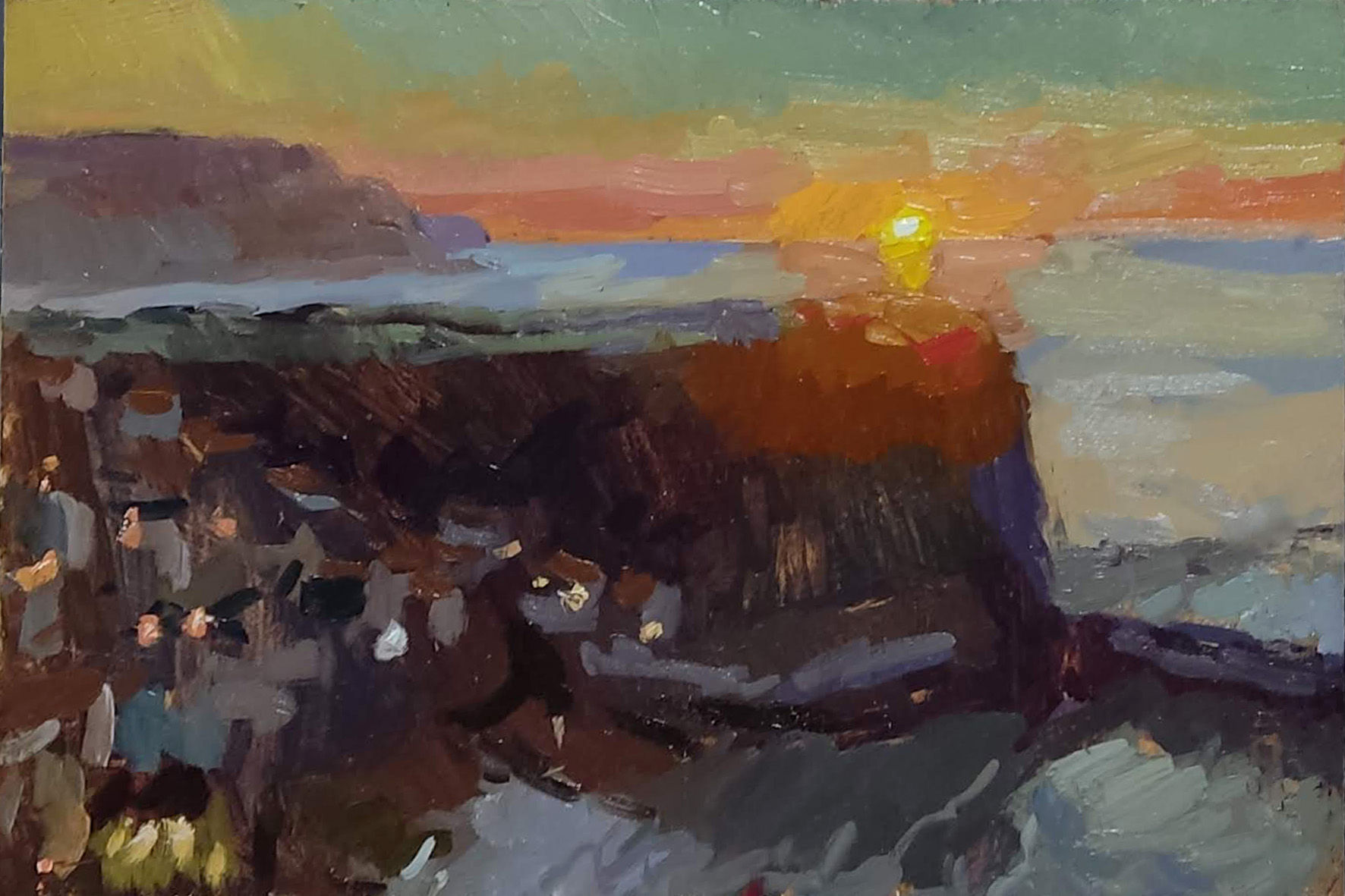 Blazing light, Staithes