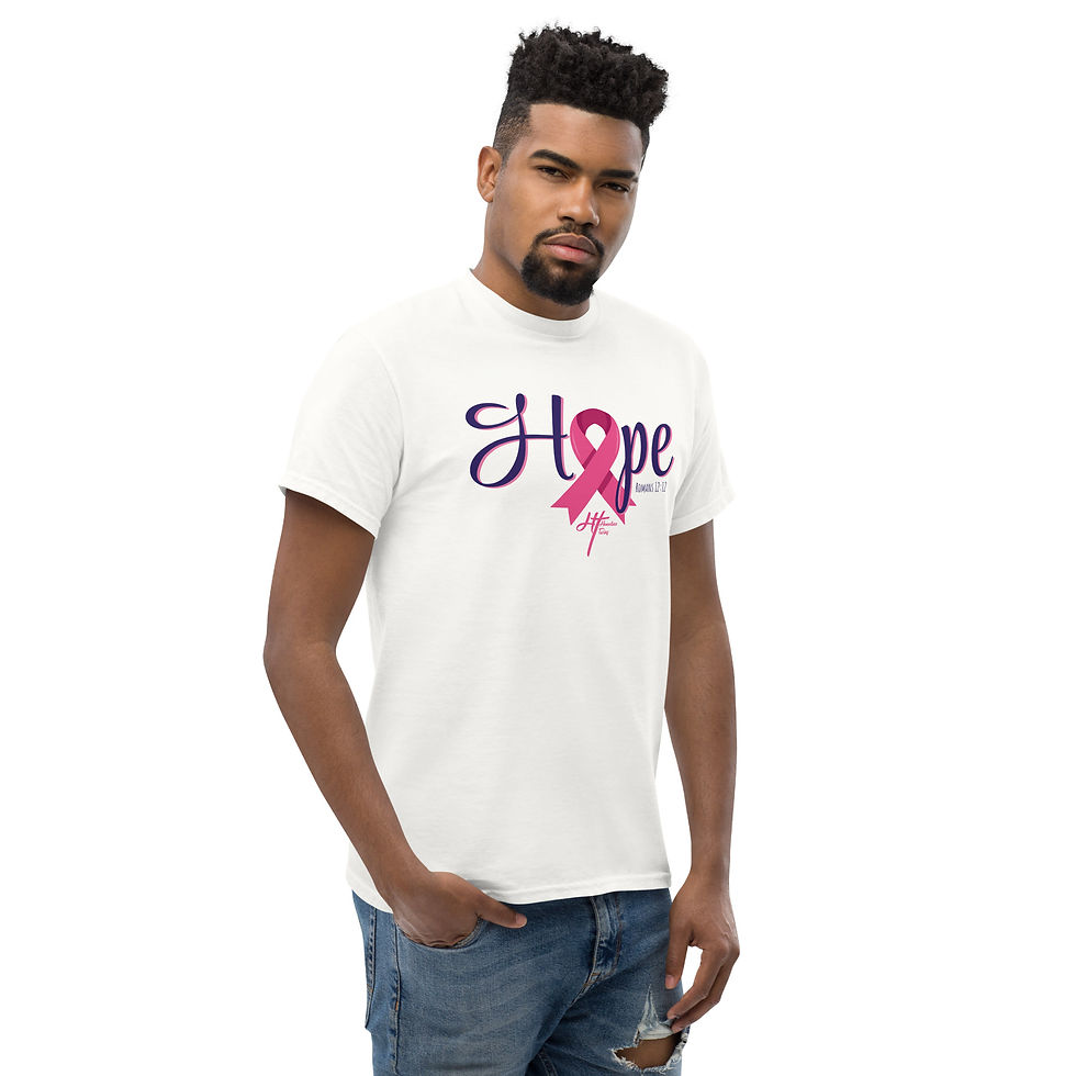 Thumbnail: HOPE Breast Cancer Awareness Haneline Twins Men's classic tee