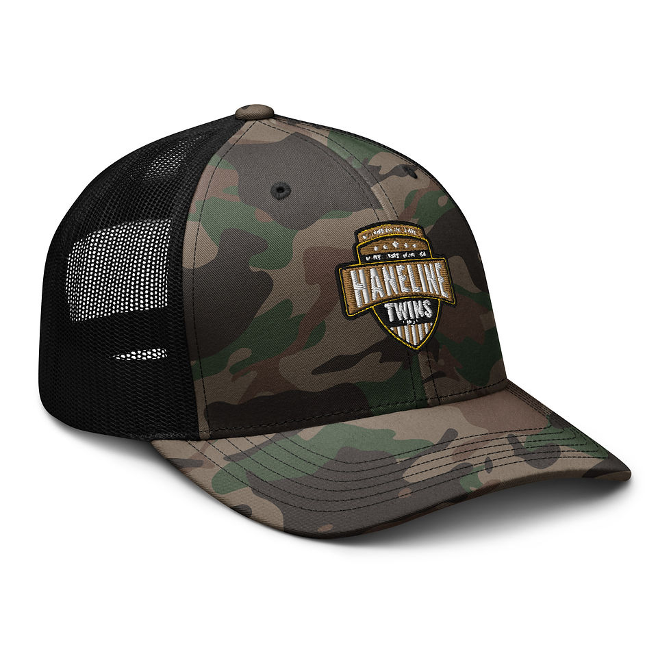 Thumbnail: Haneline Twins Camouflage Trucker Hat