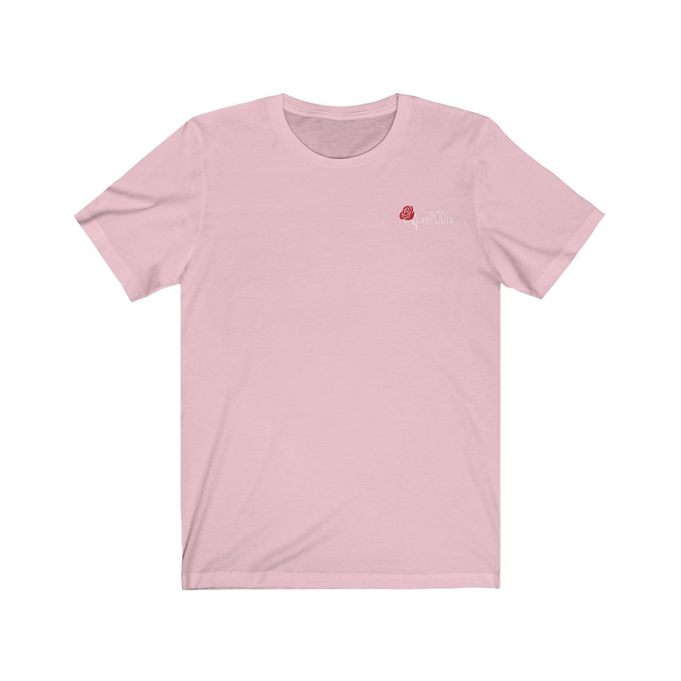 Thumbnail: "comPODre" Unisex Short Sleeve Tee (White Text)