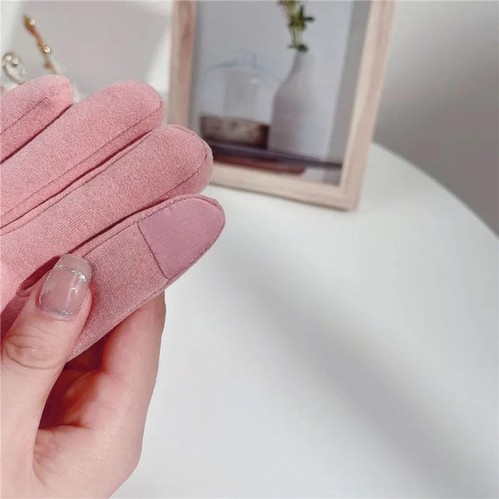 Thumbnail: Fur Lined Slim Fit Elegent Gloves
