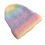 Thumbnail: Warm Chemo Headwear UK Rainbow Ribbed Knitted Stretch Winter Beanie Hat Soft