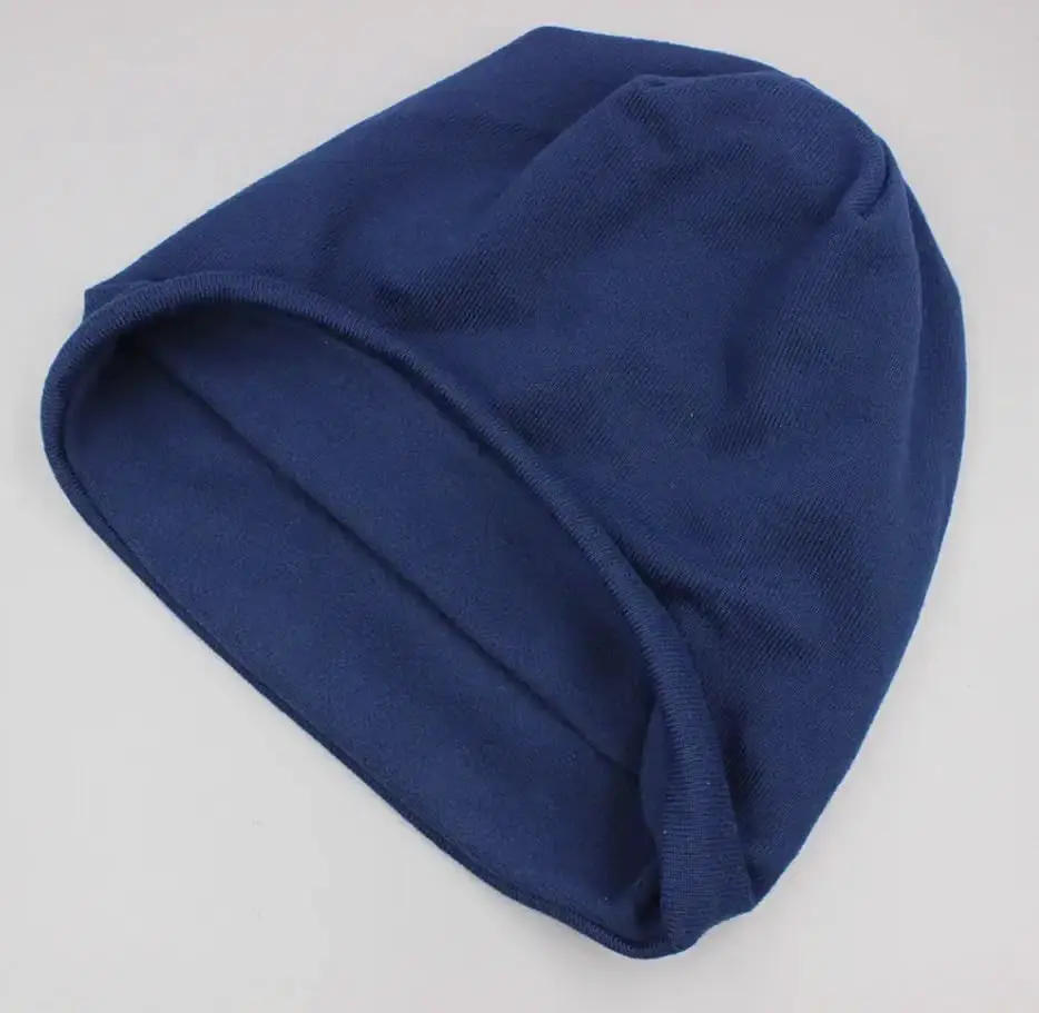Thumbnail: Chemo Headwear Beanie Hat Soft Lined Jersey Closed