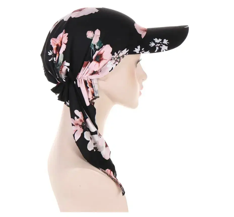 Thumbnail: Pre Tied Headwrap Headscarf with Cap