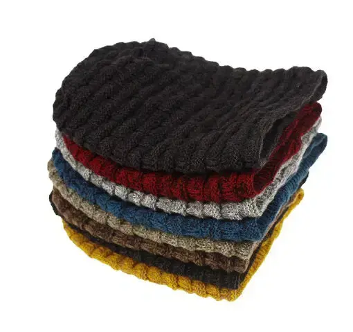 Thumbnail: Ribbed Fur Lined Beanie Hat