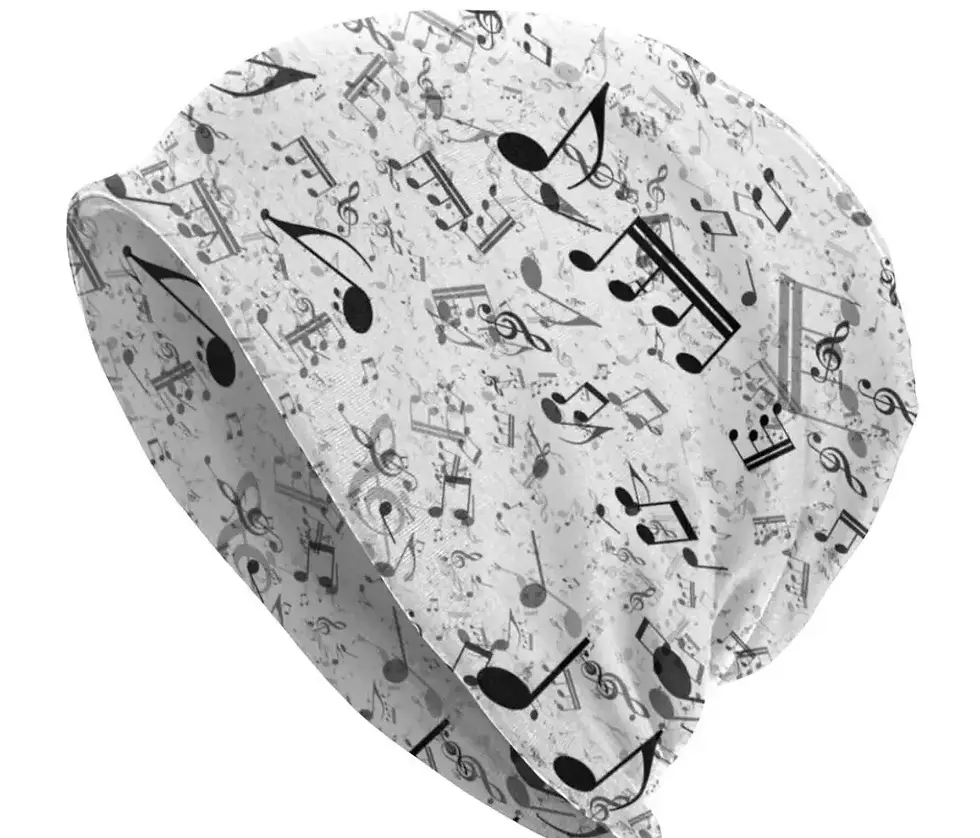 Thumbnail: Musical Notes Chemo Beanie hat