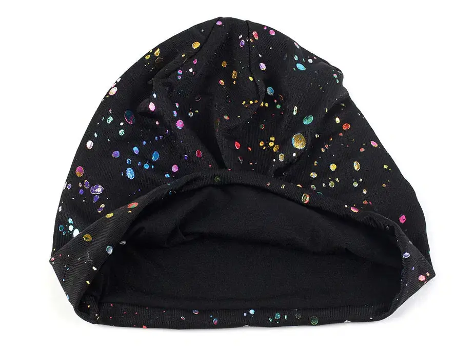 Thumbnail: Beanie Hat Chemo Headwear Metallic Multi Colour