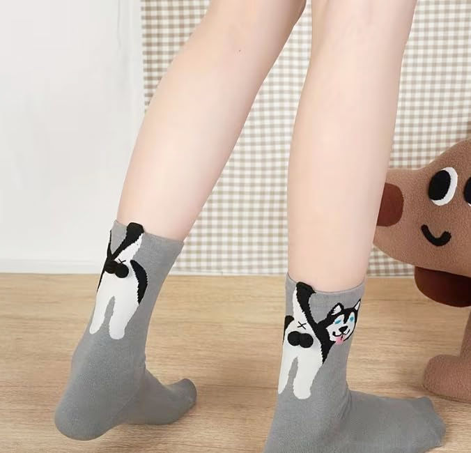 Thumbnail: DJC BOUTIQUE Dogs Balls Socks (Pack 3) - Size 4-8