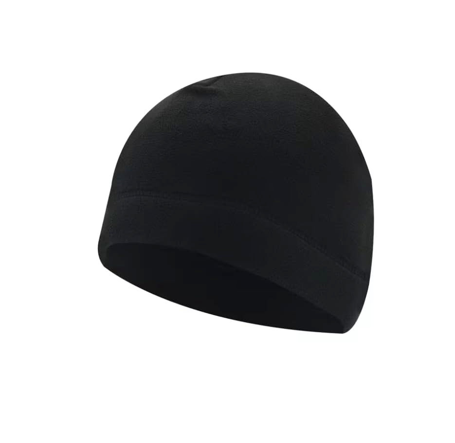 Thumbnail: Fleece Running Skull Cap, Winter Warm Beanie Hat, Cotton Poly Blend, Chemo