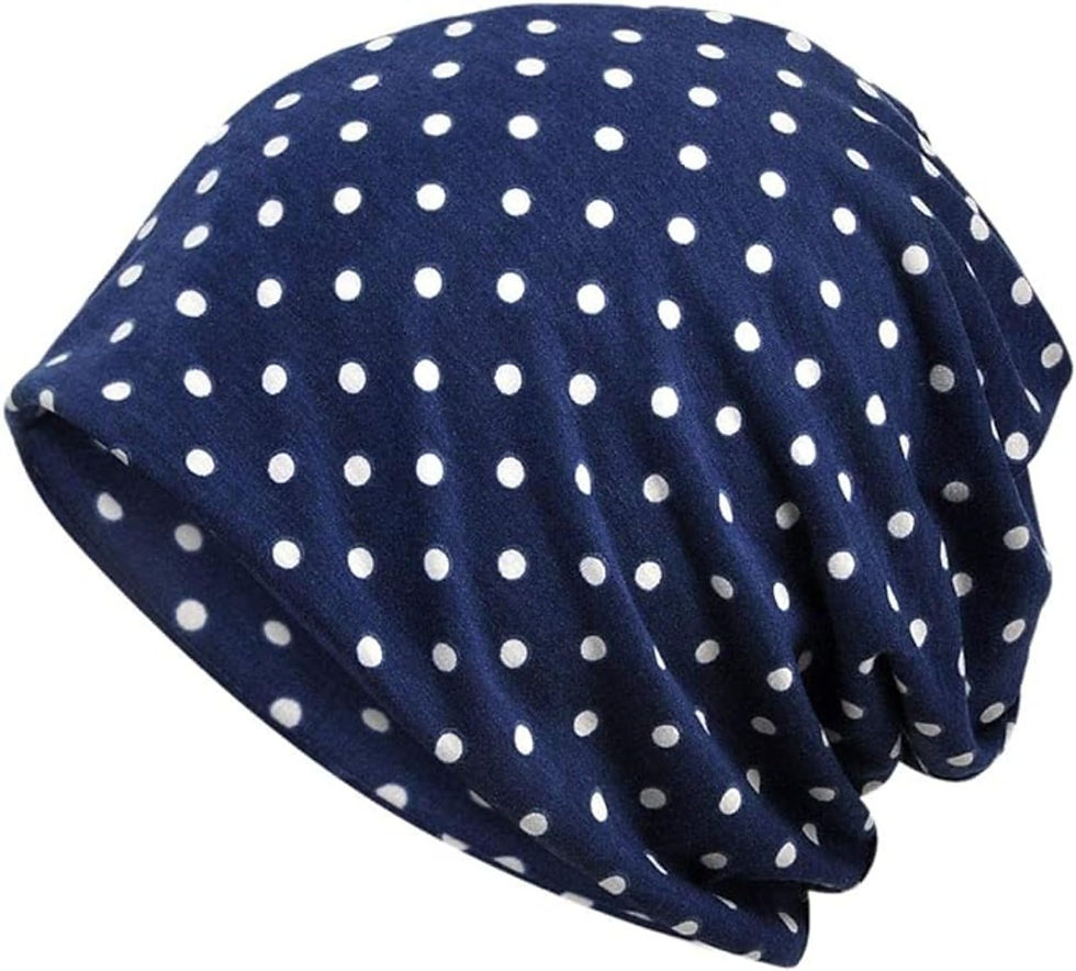 Thumbnail: 2 Pack Turban Beanie Hat Chemo Headwear Womens Baggy Slouchy Sports Head Wrap