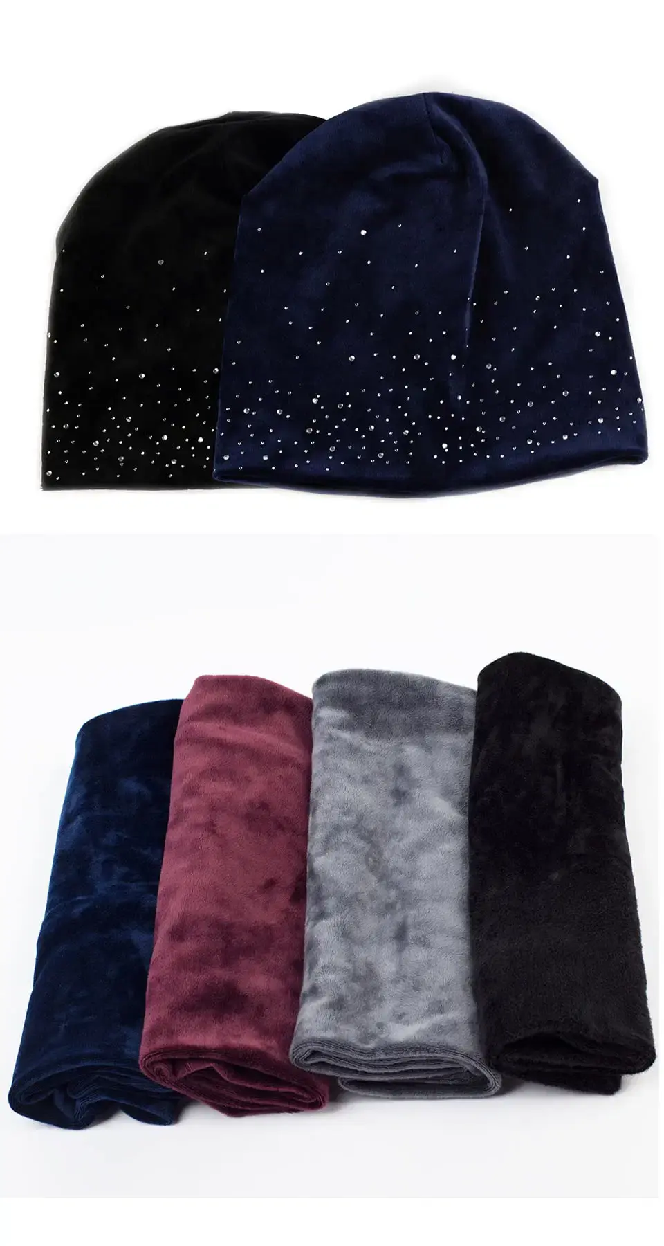Thumbnail: Chemo Headwear Beanie Hat Sparkly and Soft