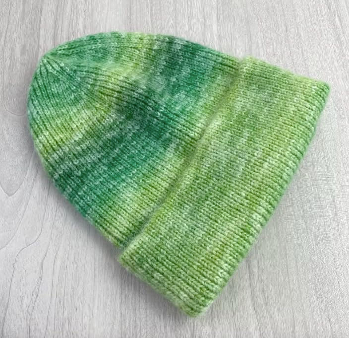 Thumbnail: Warm Chemo Headwear UK Rainbow Ribbed Knitted Stretch Winter Beanie Hat Soft