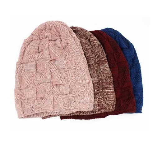 Thumbnail: Chemo Headwear Winter Warm Wooly Beanie Hat Faux Fur Soft Turban Cap Alopecia