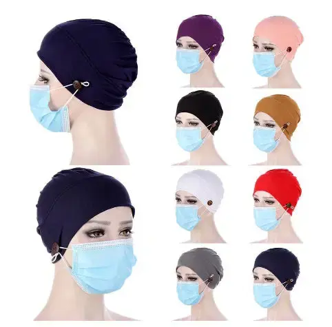 Thumbnail: Thin Super Soft Skull Cap with Buttons