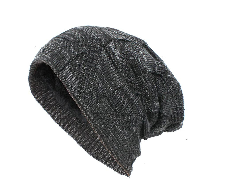 Thumbnail: Chemo Headwear Winter Warm Wooly Beanie Hat Faux Fur Soft Turban Cap Alopecia