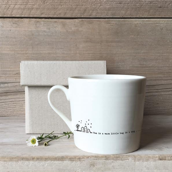 Thumbnail: East of India | Porcelaine Mug | Wobbly Mug-Tea is a Warm Little Hug