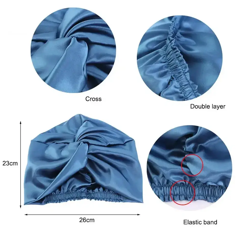 Thumbnail: Chemo Headwear Turban 100% Silk