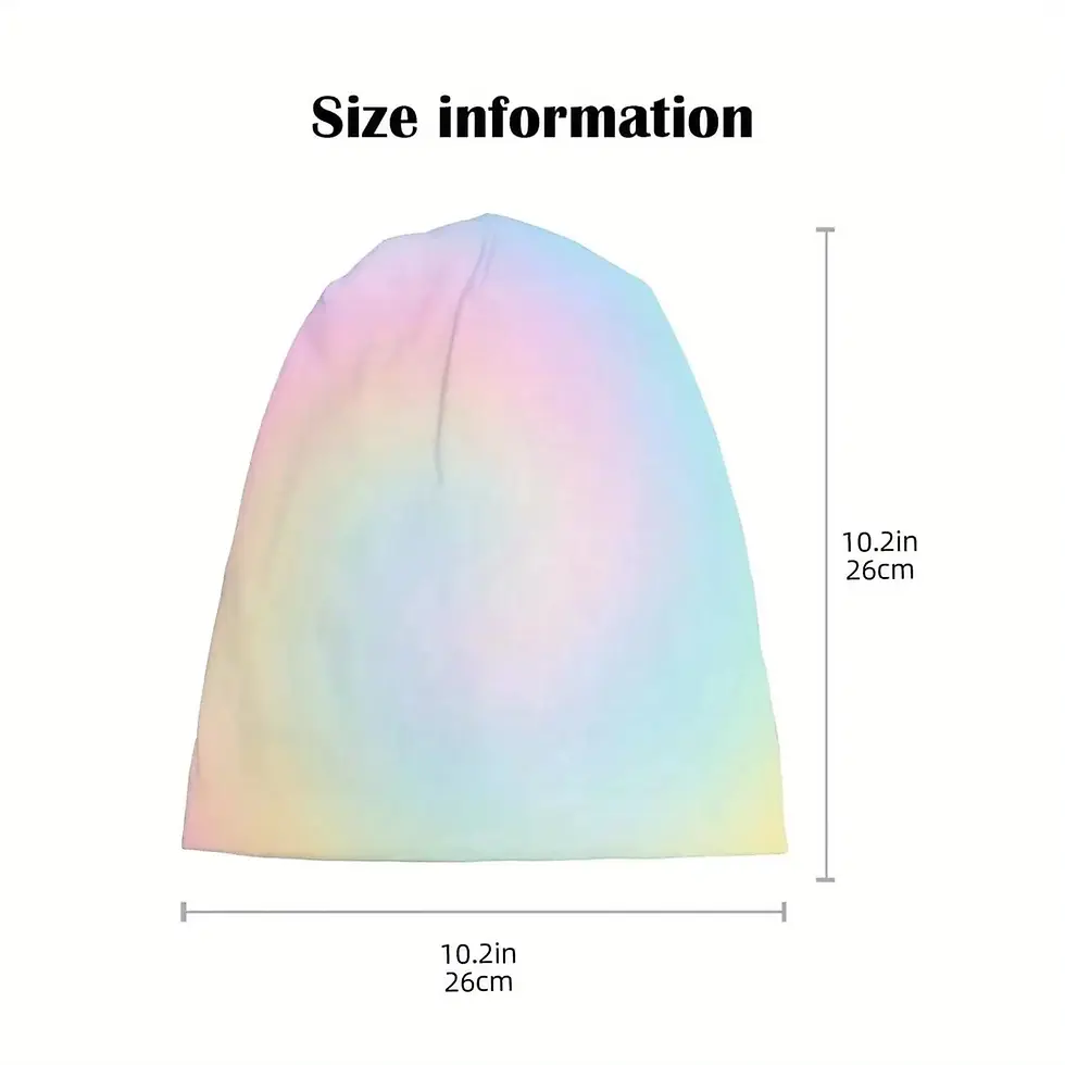 Thumbnail: Chemo Headwear Beanie Hat Pastel Rainbow