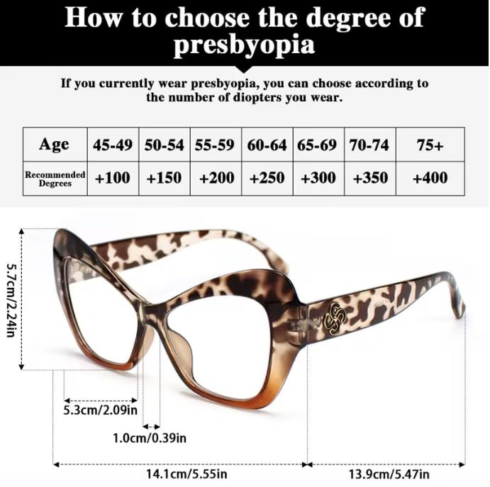 Thumbnail: Cat Eye Reading Glasses, Leopard Print Blue Yellow, 3 Pack - 1.0 1.5 2.0 2.5 3.0