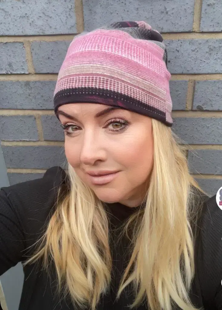 Thumbnail: Chemo Headwear Stripe Beanie Hat Multifunction