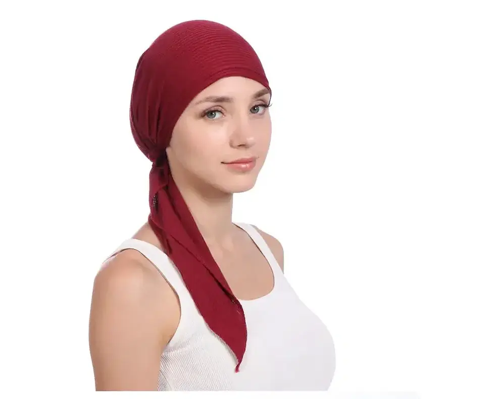 Thumbnail: Chemo Headwear Beanie Head Cover Scarf Turban