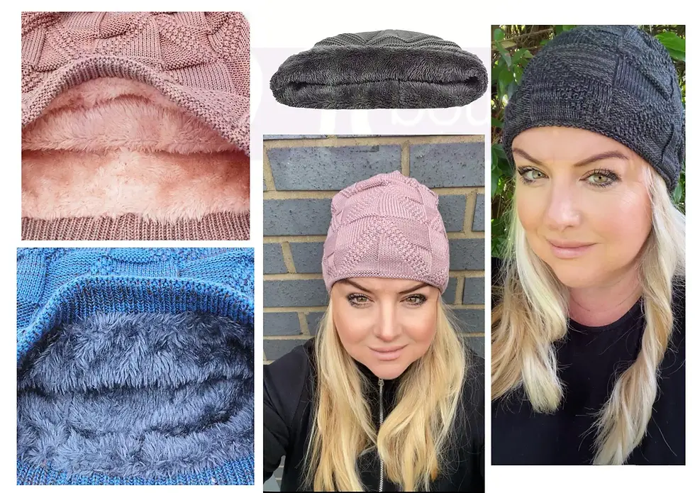 Soft Faux Fur Lined Beanie