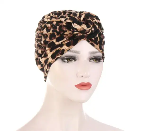 Thumbnail: Chemo Headwear Headwrap Turban with front knot