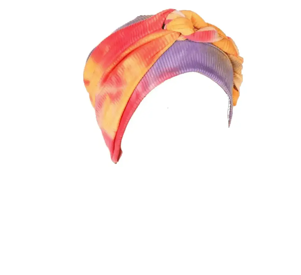 Thumbnail: Pre Tied Headwear Headwrap Headscarf Tie Dye