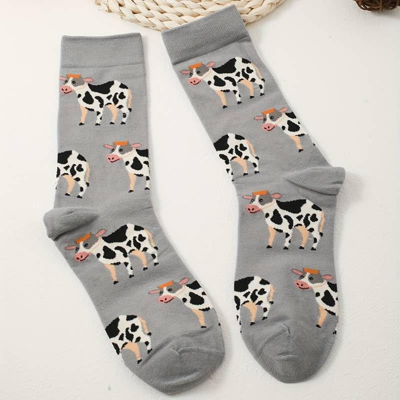Thumbnail: DJC BOUTIQUE Cow Socks - Size 5-9
