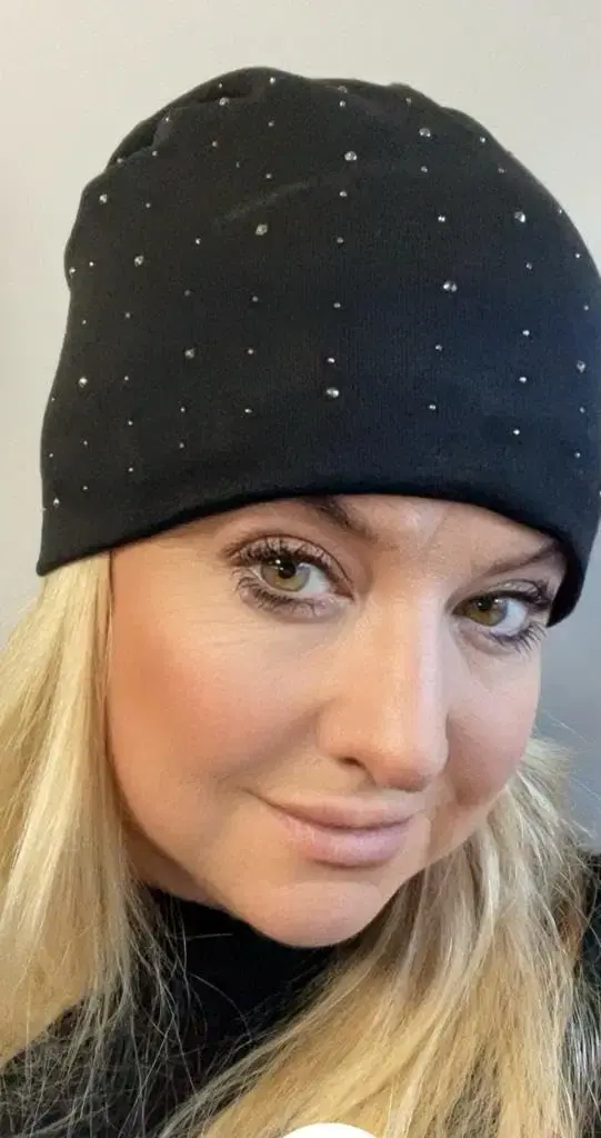 Thumbnail: Chemo Headwear Beanie Hat Sparkly and Soft