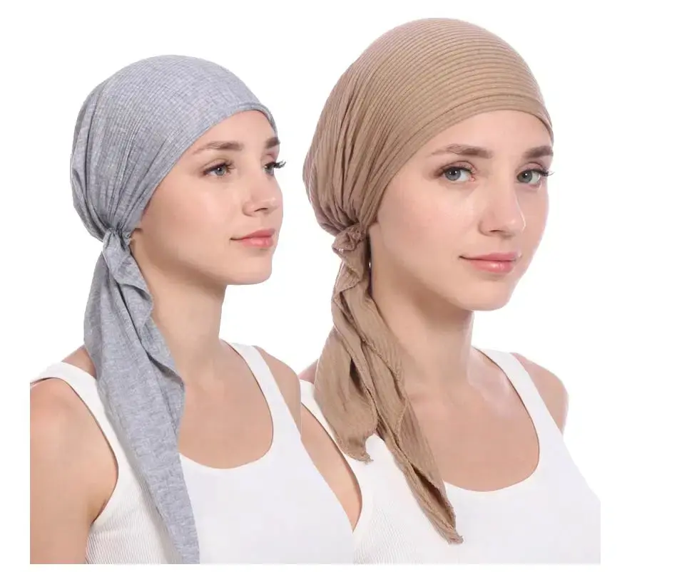 Thumbnail: Chemo Headwear Beanie Head Cover Scarf Turban