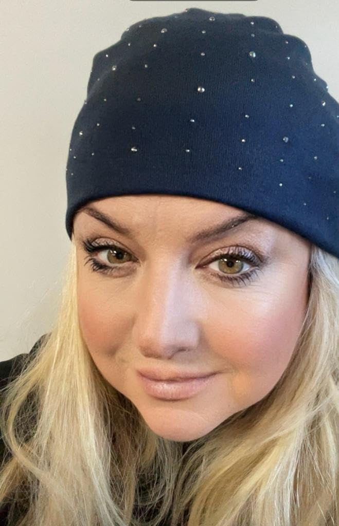 Thumbnail: Chemo Headwear Beanie Hat Sparkly - Pre Tied Bandana Headwrap Scarf Closed Top
