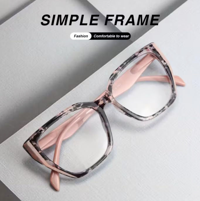 Thumbnail: 2 Pack Square Reading Glasses for Women, Fashion Frame, Magnification Ranges