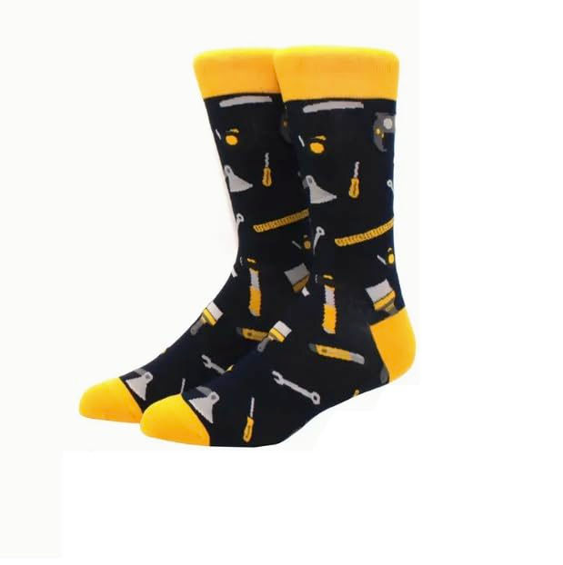 Thumbnail: DJC BOUTIQUE DIY Tool Builders Socks Saw Plyers Spirit Level - Size 5-9