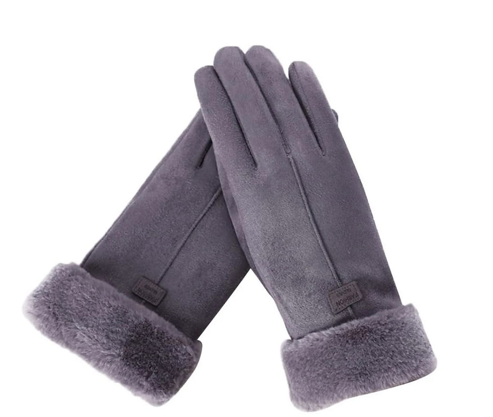 Thumbnail: DJC BOUTIQUE Fur Lined Slim Fit Elegent Gloves
