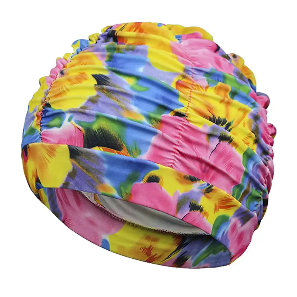 Thumbnail: Swimming Cap Chemo Hair loss Cancer Swim Cover Headwear